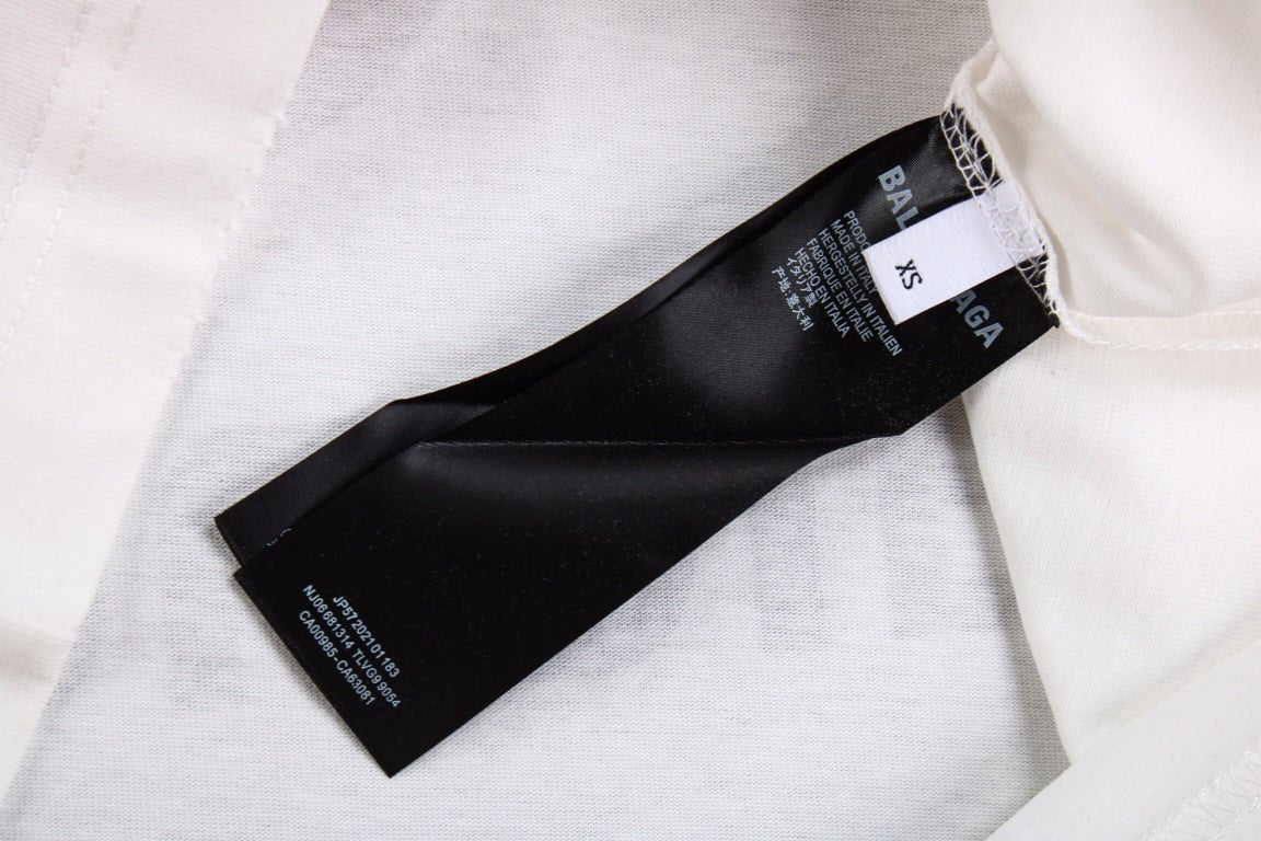 T-SHIRT BLANC AVEC LOGO DU SPONSOR BALENCIAGA