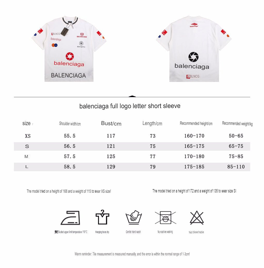 T-SHIRT BLANC AVEC LOGO DU SPONSOR BALENCIAGA