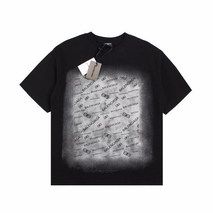 T-SHIRT BALENCIAGA SPRAY LOGO NOIR