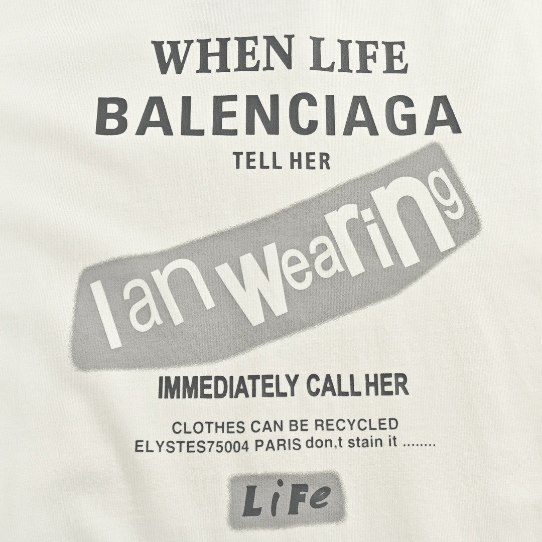T-shirt Balenciaga - Logo au dos