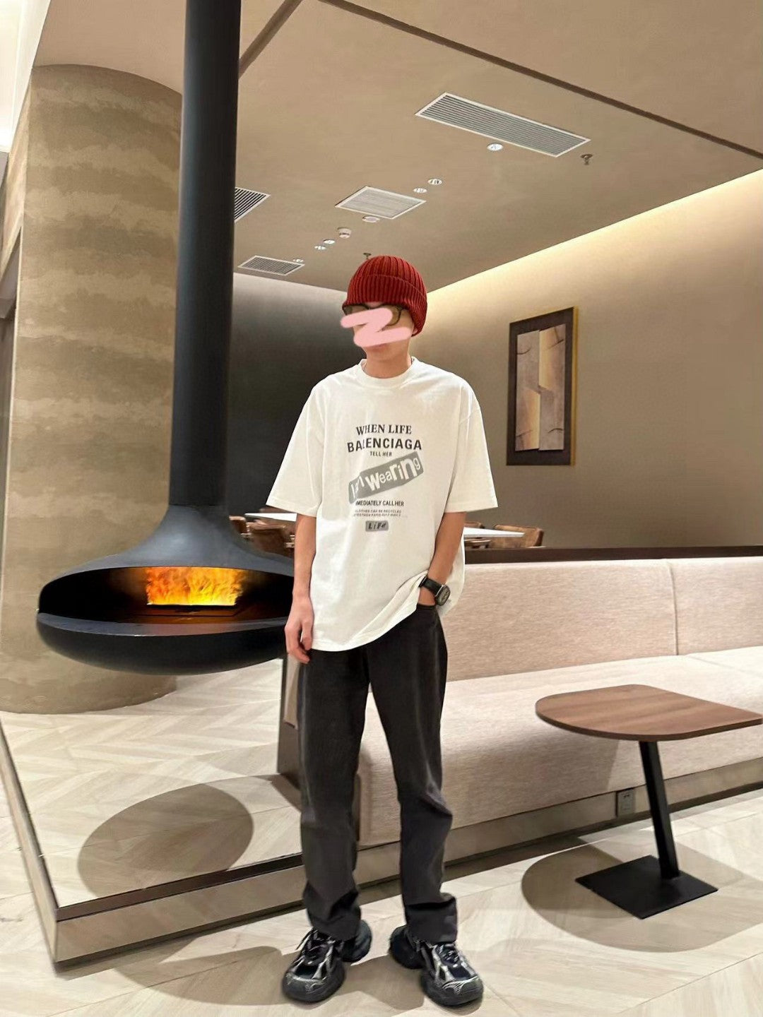 T-shirt Balenciaga - Logo au dos