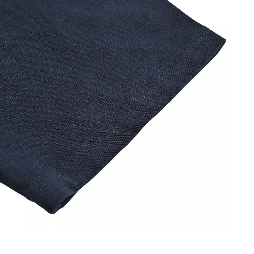 T-shirt Balenciaga - Logo bleu marine au dos