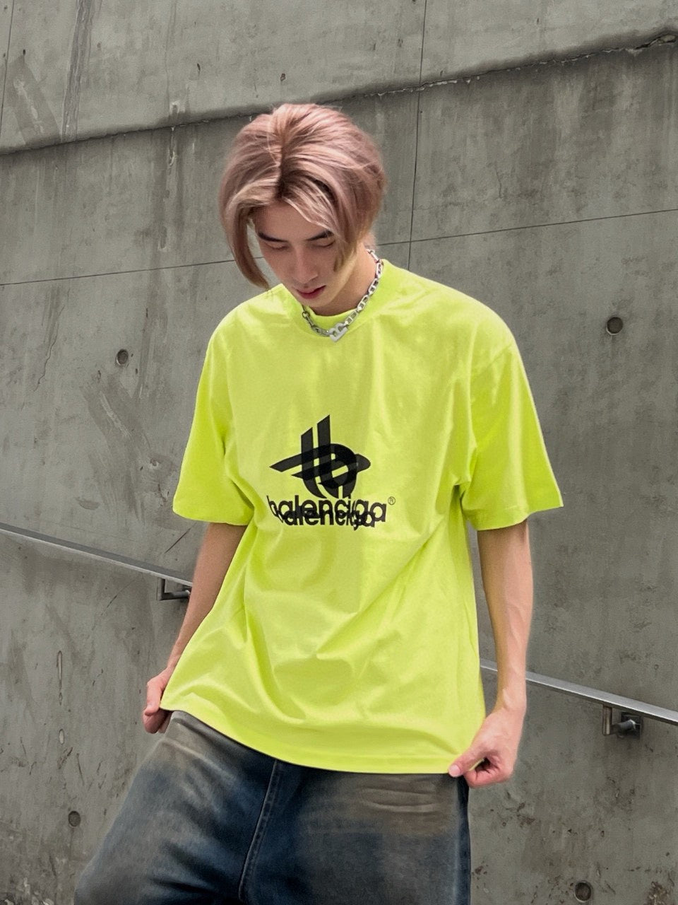 T-shirt Balenciaga - Logo superposé