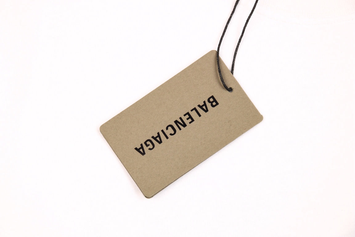 T-shirt Balenciaga avec logo en écriture cursive