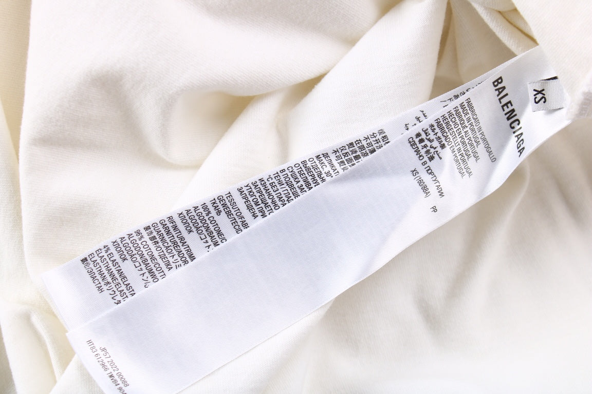 T-shirt Balenciaga avec logo en écriture cursive