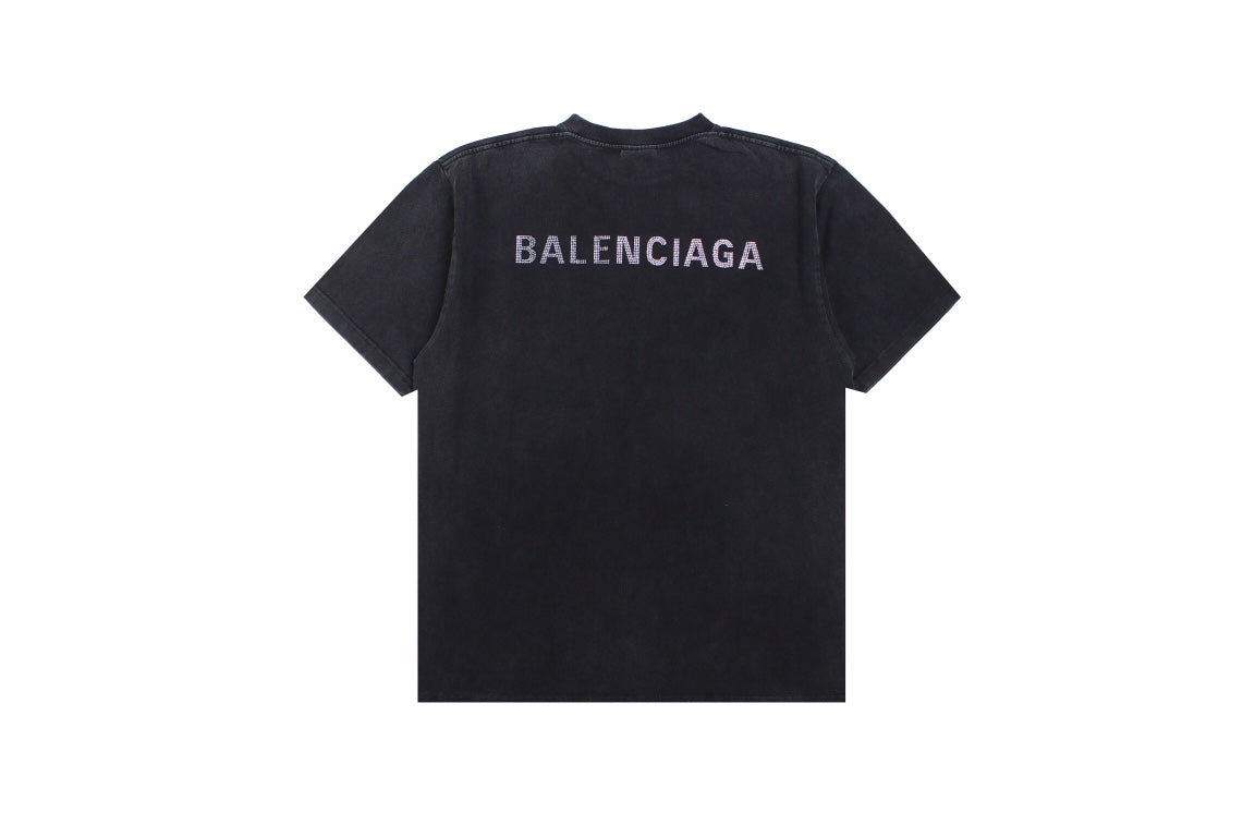 T-shirt Balenciaga à effet délavé