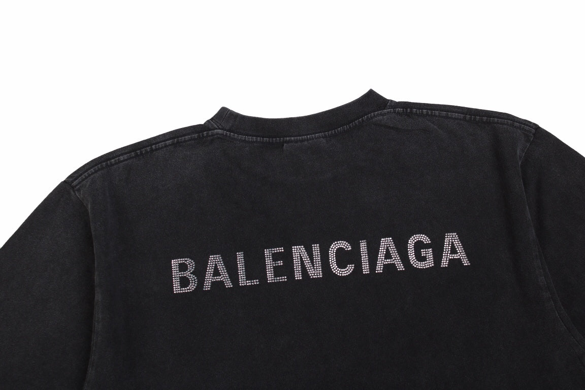 T-shirt Balenciaga à effet délavé
