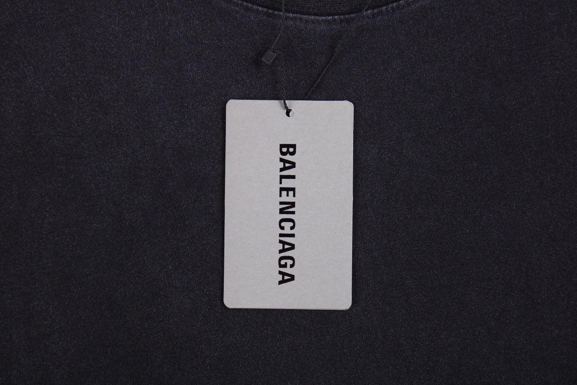 T-shirt Balenciaga à effet délavé