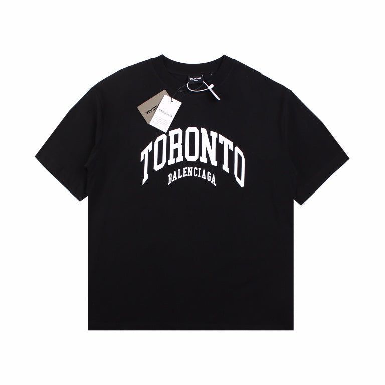 T-shirt noir Balenciaga Toronto avec logo