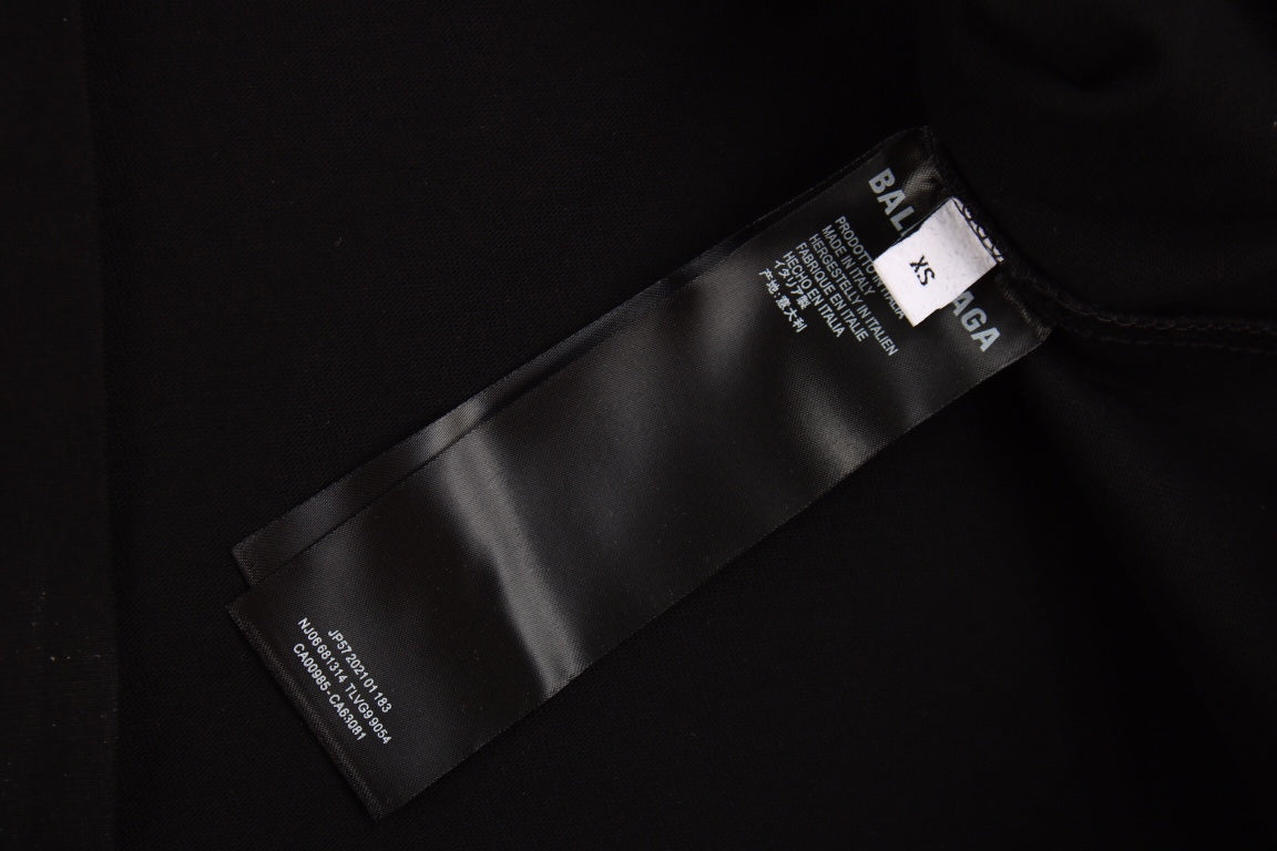 T-shirt noir Balenciaga Toronto avec logo