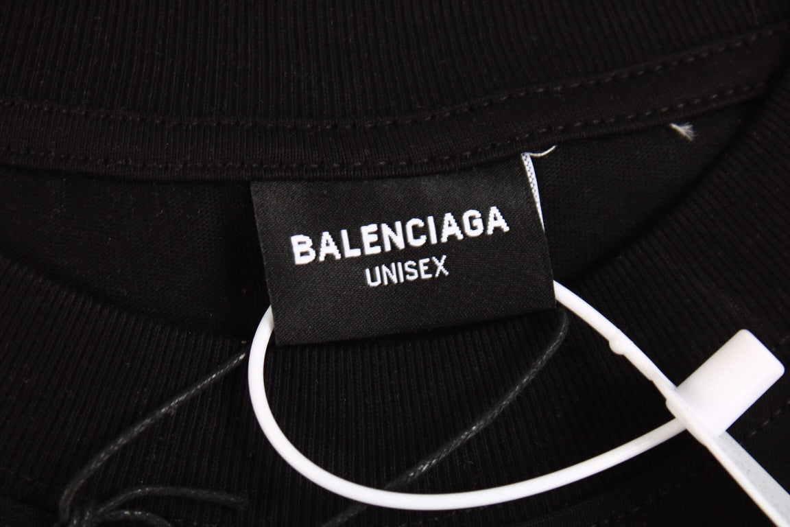 T-shirt noir Balenciaga Toronto avec logo