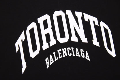 T-shirt noir Balenciaga Toronto avec logo