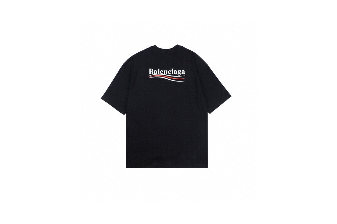 T-shirt Balenciaga Wave Logo (Noir)
