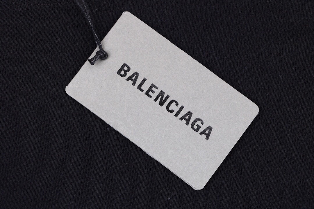 T-shirt Balenciaga Wave Logo (Noir)