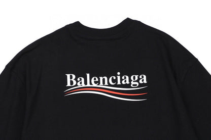 T-shirt Balenciaga Wave Logo (Noir)