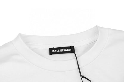 T-shirt Balenciaga Wave Logo (Blanc)