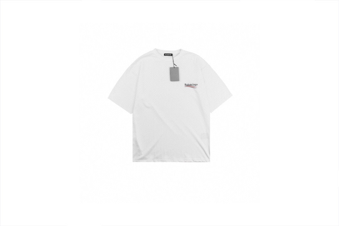T-shirt Balenciaga Wave Logo (Blanc)