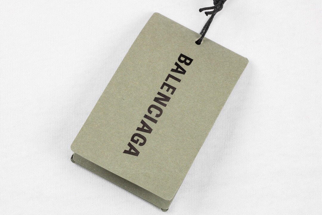 T-shirt Balenciaga Wave Logo (Blanc)