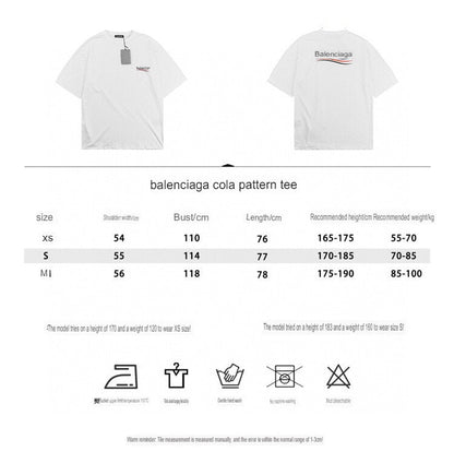 T-shirt Balenciaga Wave Logo (Blanc)