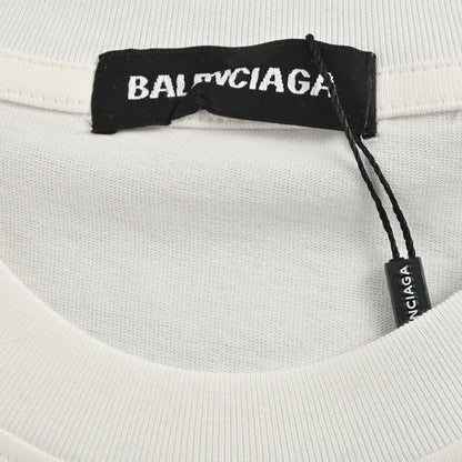 T-shirt blanc Balenciaga à motif graphique