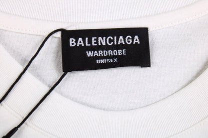 T-shirt Balenciaga x Supreme rouge taille S blanc