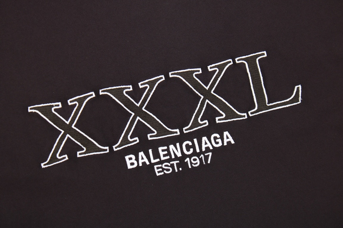 T-shirt Balenciaga XXXL Logo Noir