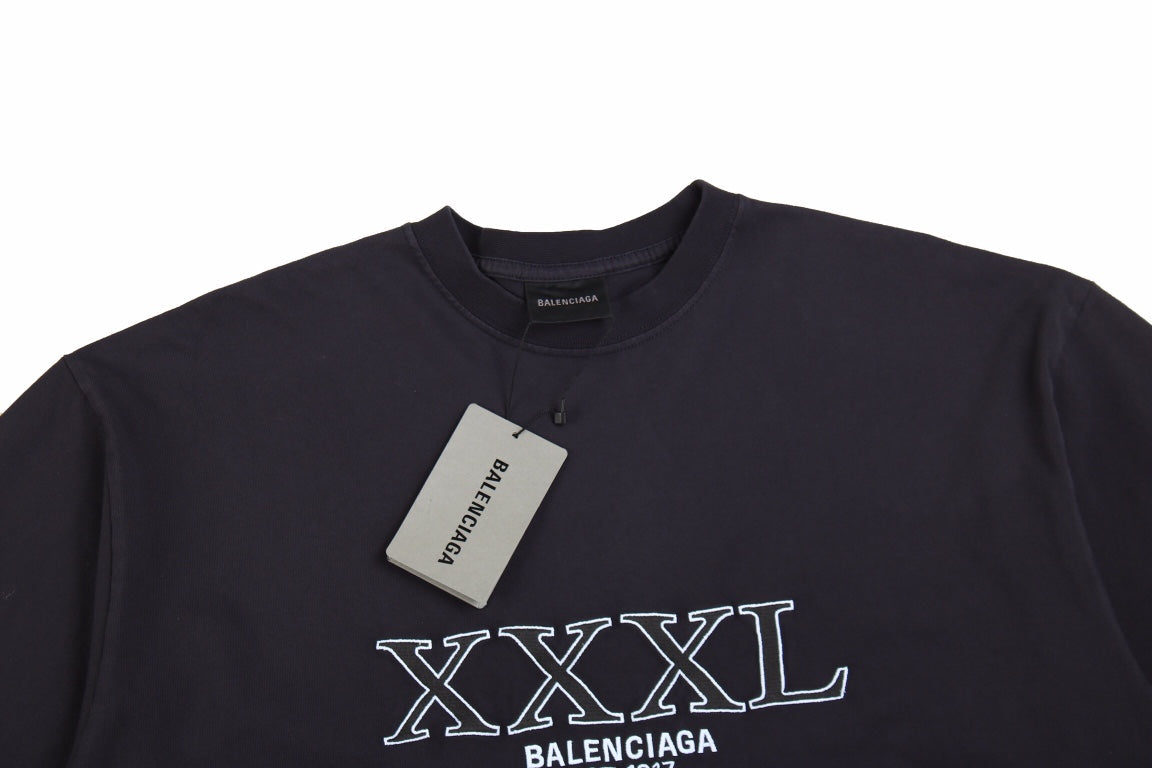 T-shirt Balenciaga XXXL Logo Noir