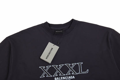T-shirt Balenciaga XXXL Logo Noir