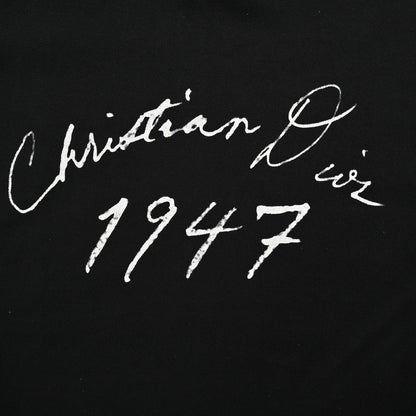 T-shirt noir Dior 1947 Signature