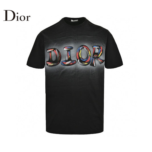 T-shirt Dior à logo artistique (noir)