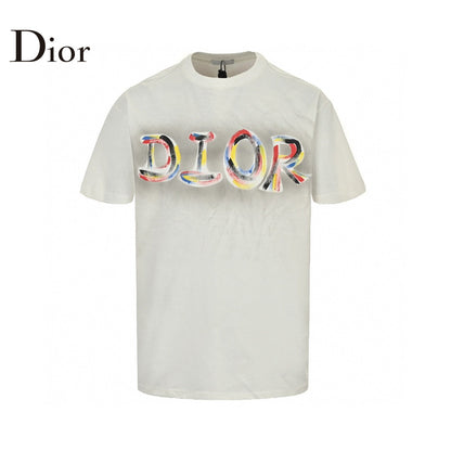 T-shirt Dior à logo artistique (blanc)