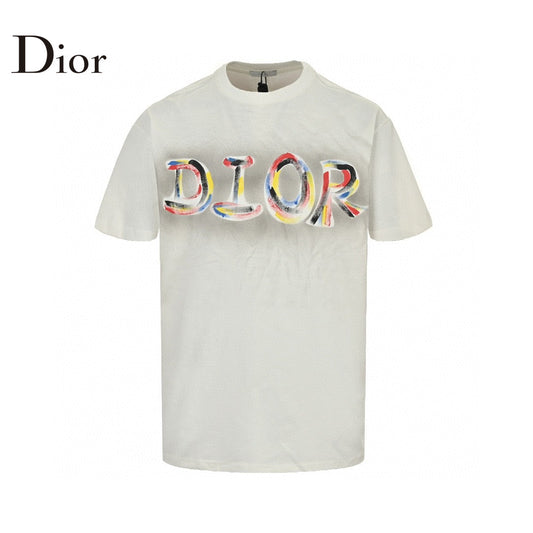 T-shirt Dior à logo artistique (blanc)