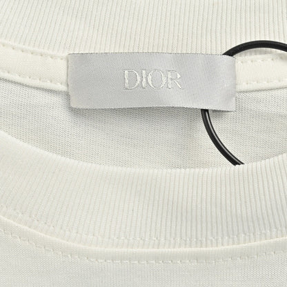 T-shirt Dior à logo artistique (blanc)