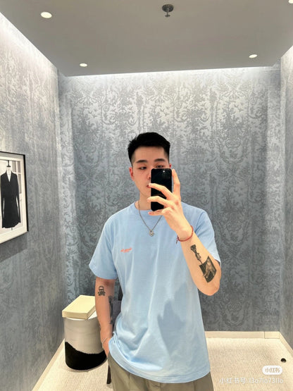 T-shirt bleu clair Dior Christian Dior Couture