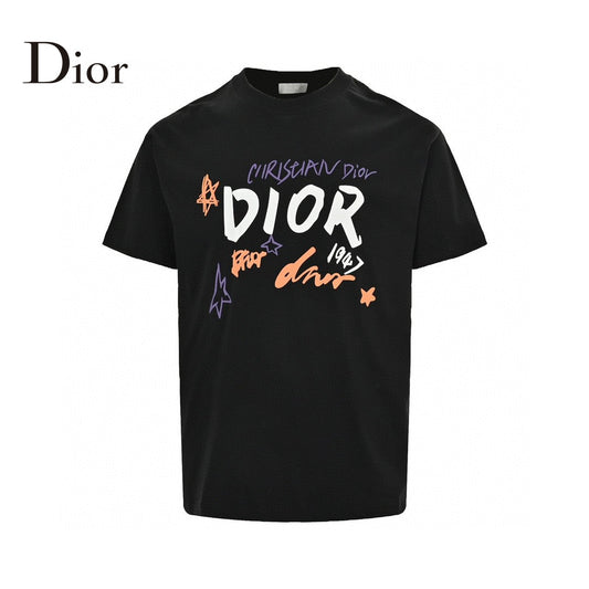 T-shirt noir graphique Dior Christian Dior