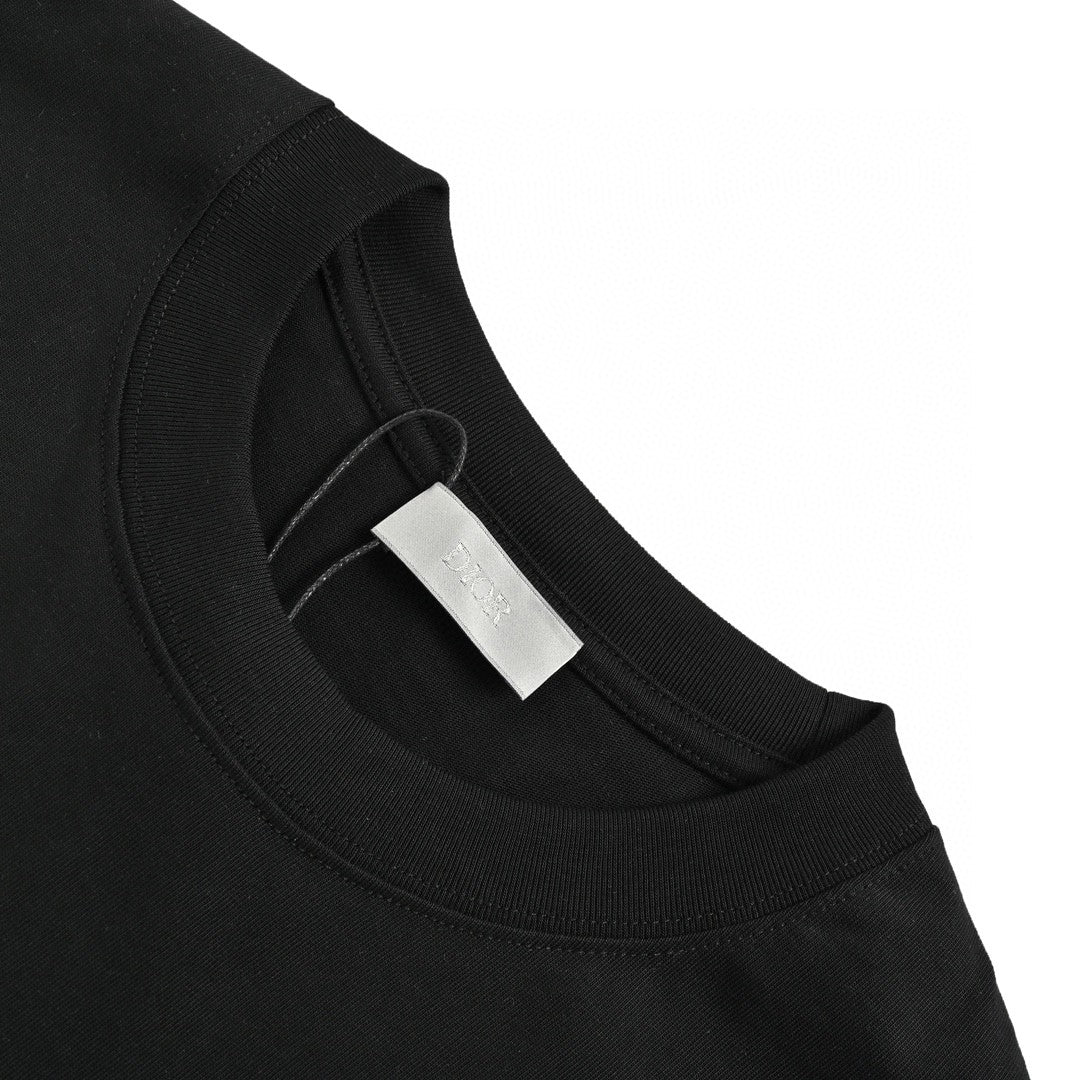 T-shirt noir graphique Dior Christian Dior