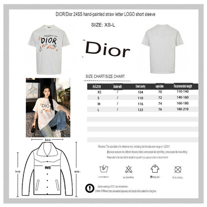 T-shirt blanc graphique Dior Christian Dior