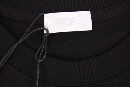 T-shirt graphique Dior Color Splash - Noir