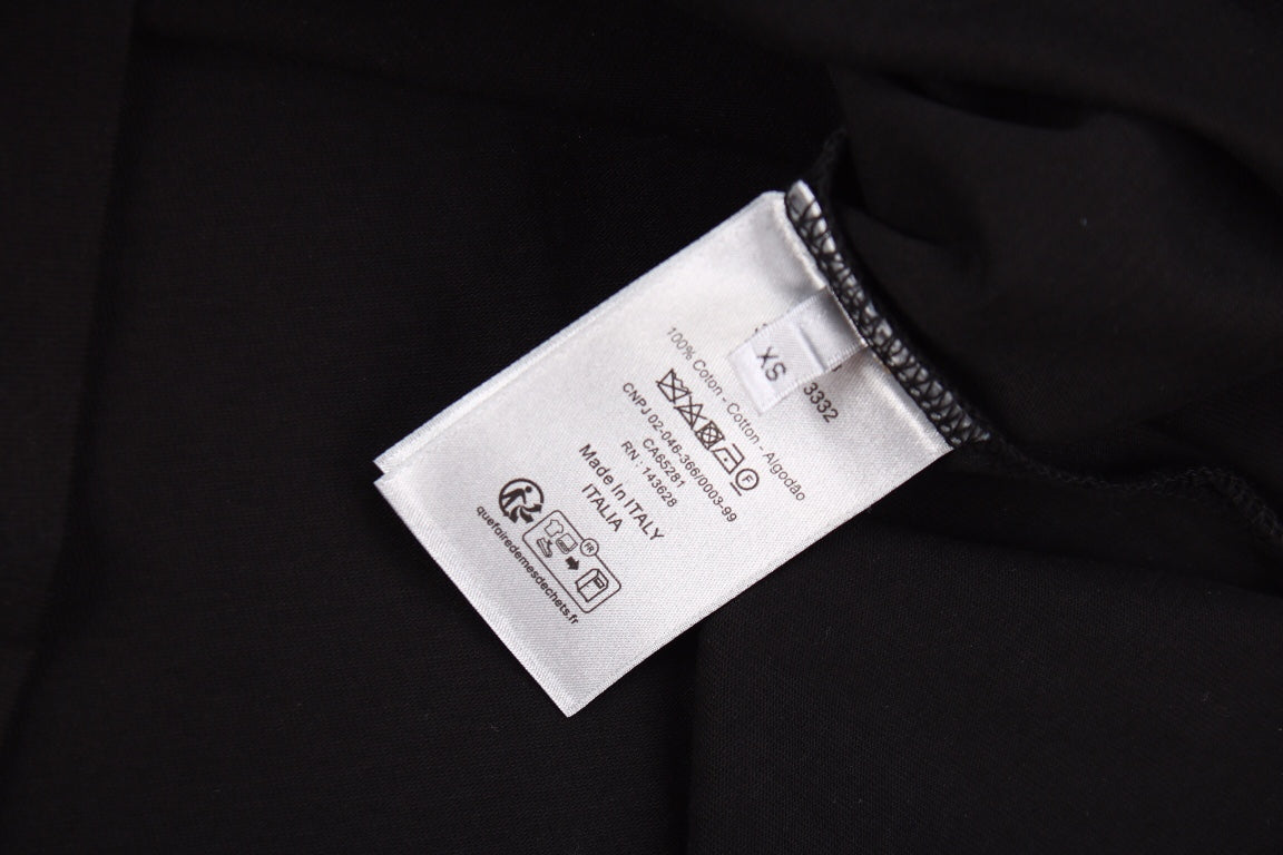 T-shirt graphique Dior Color Splash - Noir