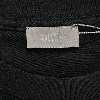 T-shirt Dior à motif monogramme (noir)