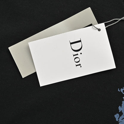 T-shirt Dior à motif monogramme (noir)