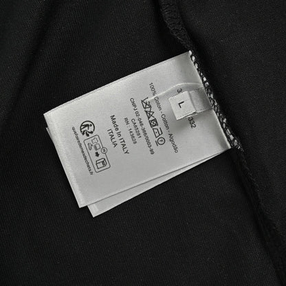 T-shirt noir Dior à logo multicolore