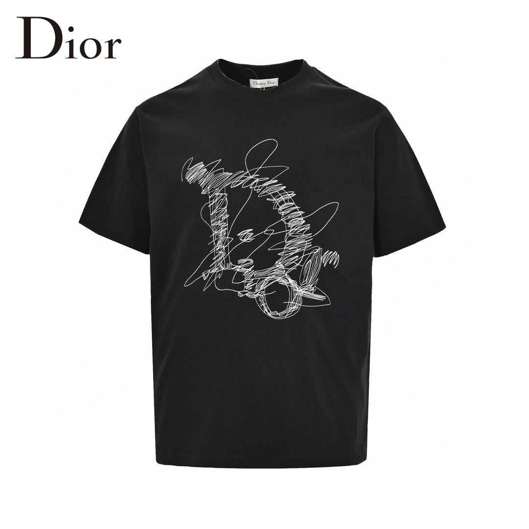 T-shirt Dior à motif griffonné