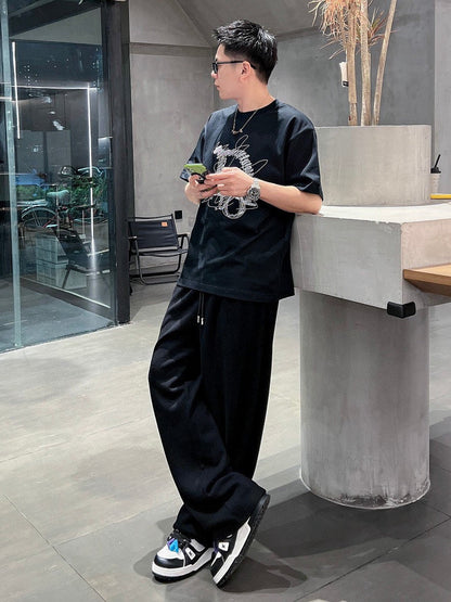 T-shirt Dior à motif griffonné (noir)