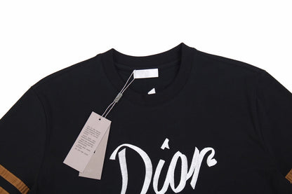 T-shirt Dior à logo script (noir)