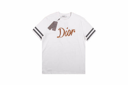 T-shirt Dior à logo script (blanc)