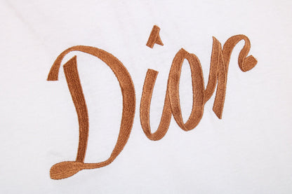 T-shirt Dior à logo script (blanc)