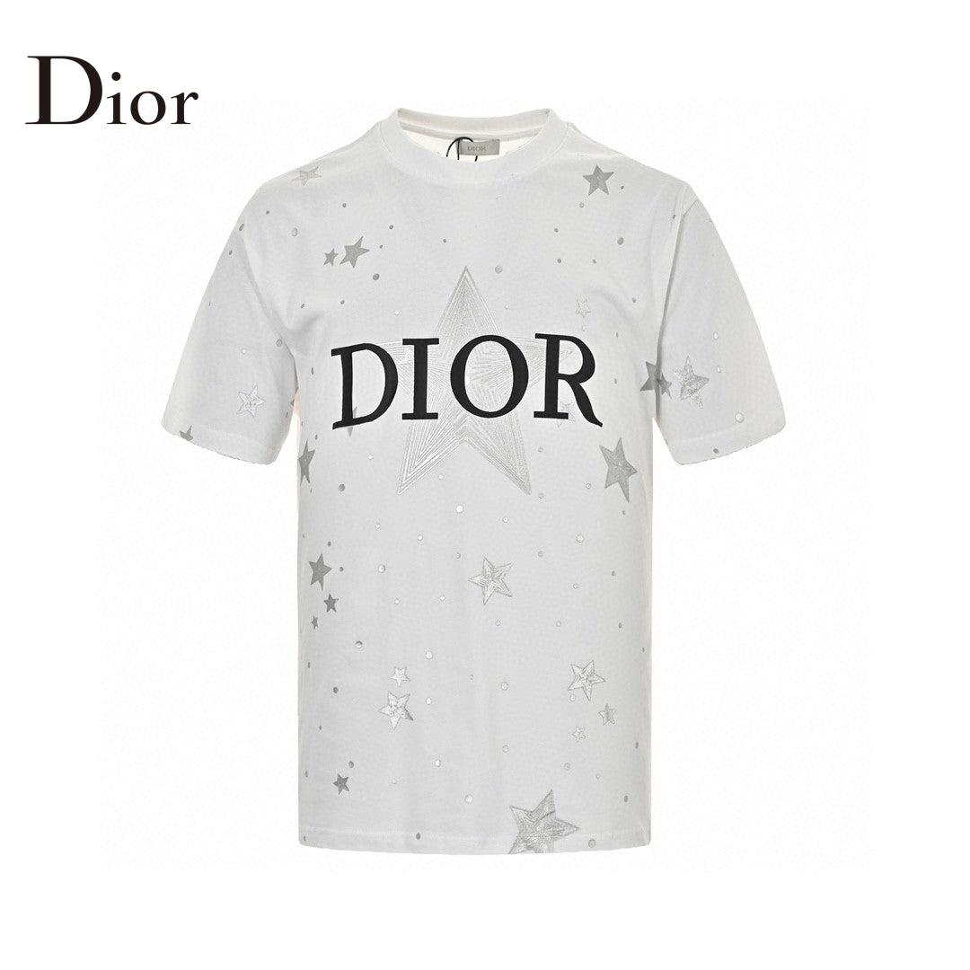 T-shirt blanc Dior Star Graphic