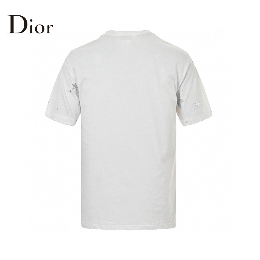 T-shirt blanc Dior Star Graphic