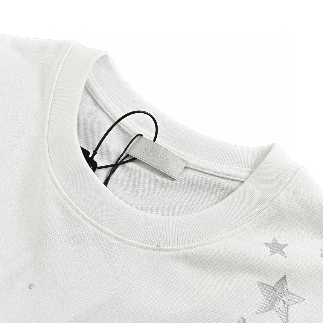 T-shirt blanc Dior Star Graphic